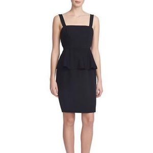 Cynthia Steffe sleeveless peplum black dress